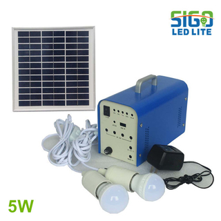 太阳能家用照明系统5W